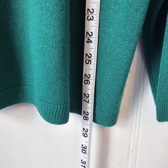 Nwt Allison Daley Green Sweater Sz 2x Pullover Office Casual Holiday Mock T0403 - Picture 4 of 10